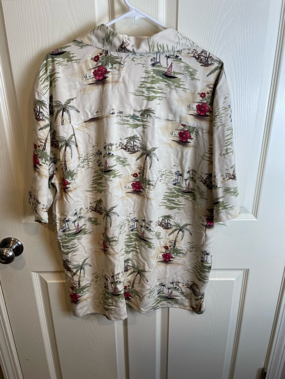 Two Silk Hawaiian Shirts Tommy Bahama Joe Marlin Tropical Print Short Sleeve L - Picture 13 of 16